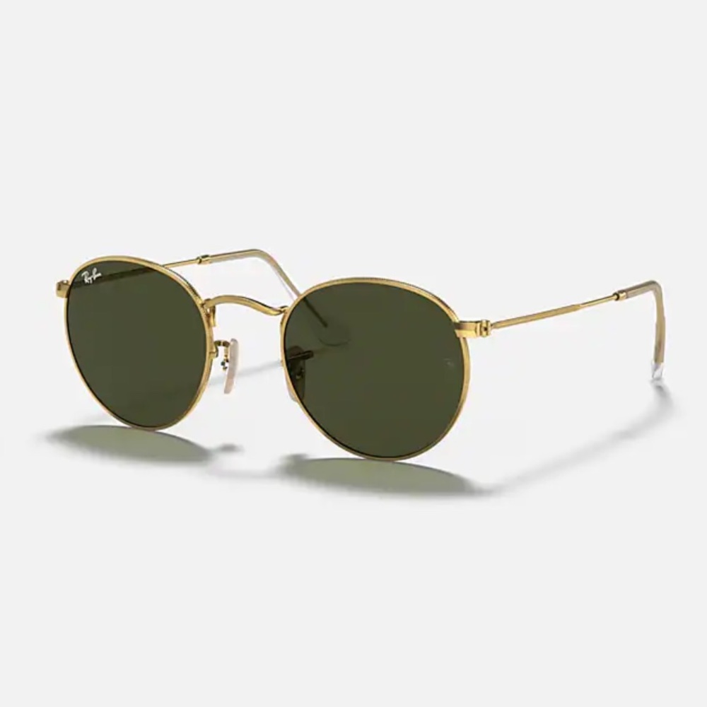 RAY BAN Polarized Round Metal Circle Sunglasses